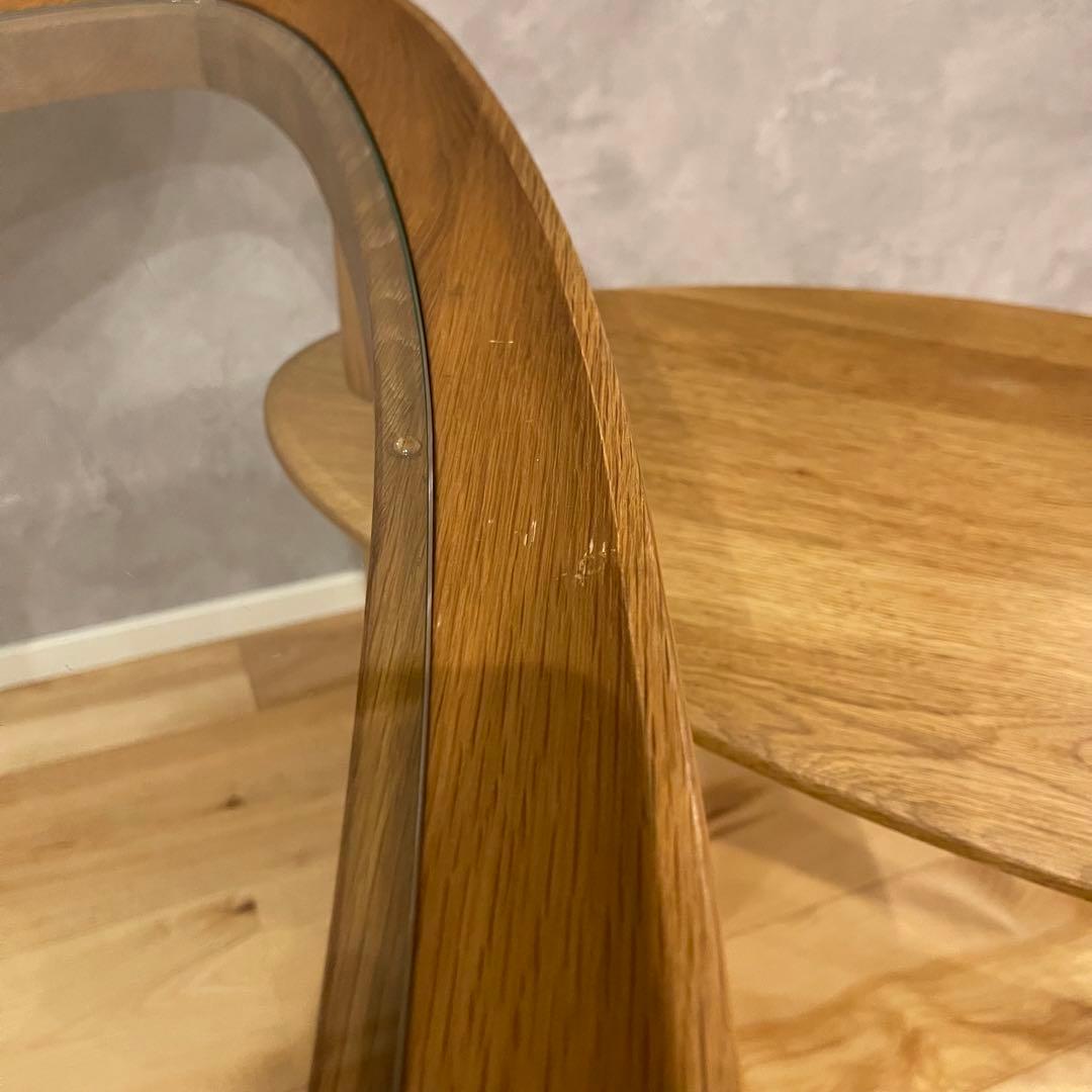 KEYUKA ケユカ オーフス ガラス ローテーブル ウッド 木製 オーク