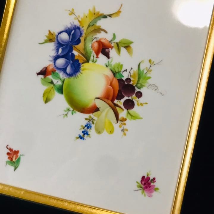 ヘレンド     フルーツ  陶板画　プラーク