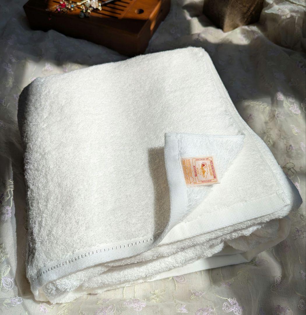 新品☆UCHINO☆高級☆高価☆海島綿☆無撚糸☆豪華☆肉厚☆超大判☆バスタオル