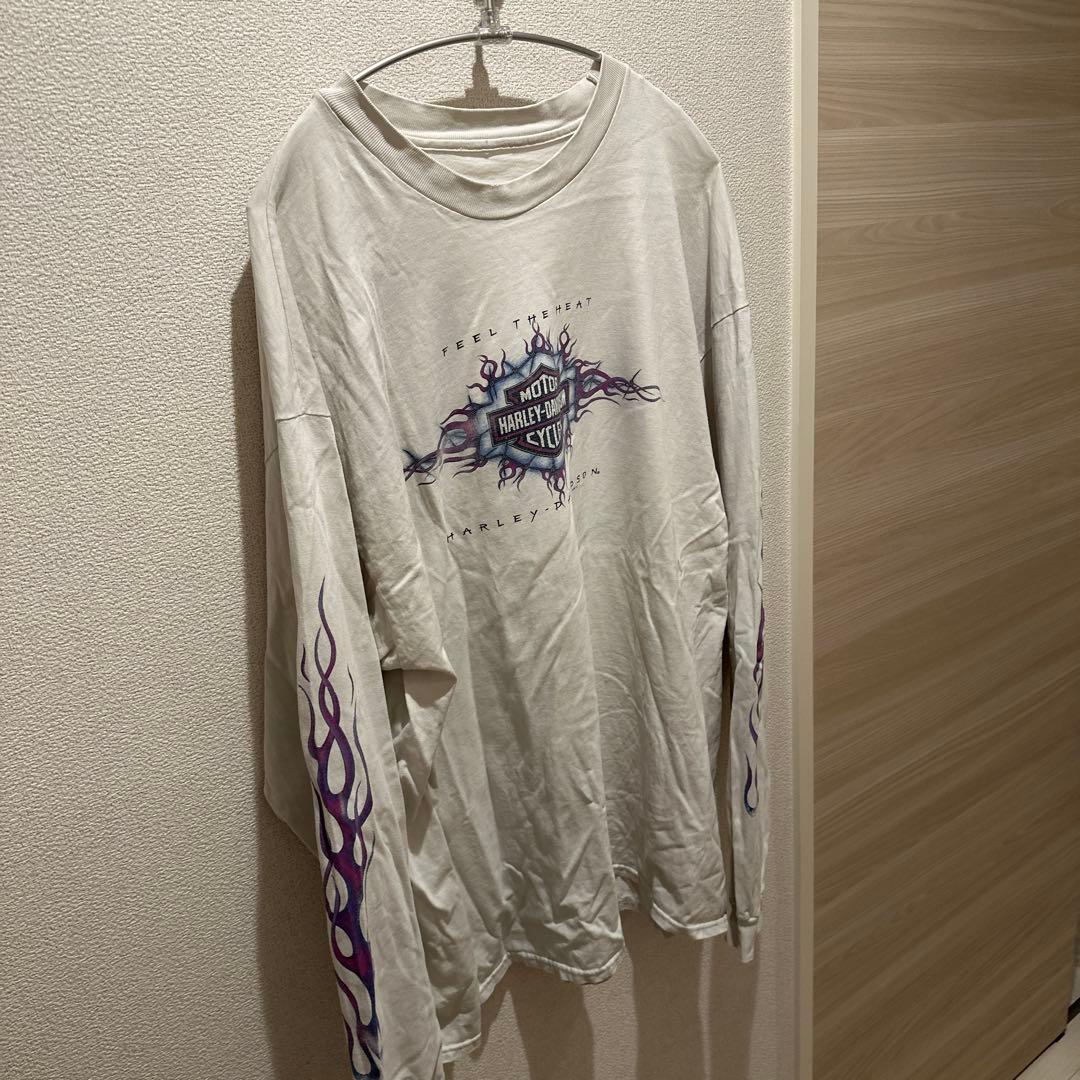 Harley-Davidson 長袖カットソー フレイムデザイン　ヴィンテージ