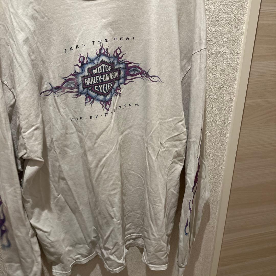 Harley-Davidson 長袖カットソー フレイムデザイン　ヴィンテージ