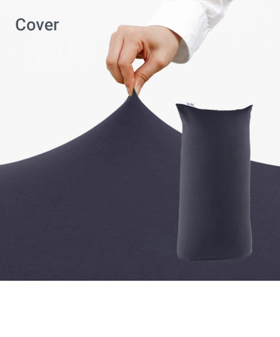 ストレッチ素材 ダークグレー クッションカバー