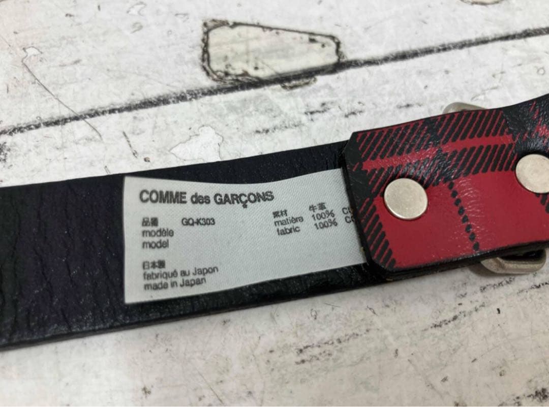 希少 ✨コムデギャルソン チェックベルト
