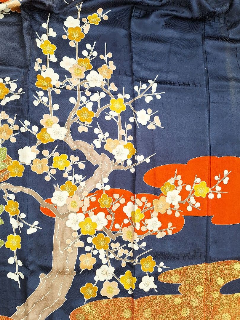 着物リメイクワンピース3676