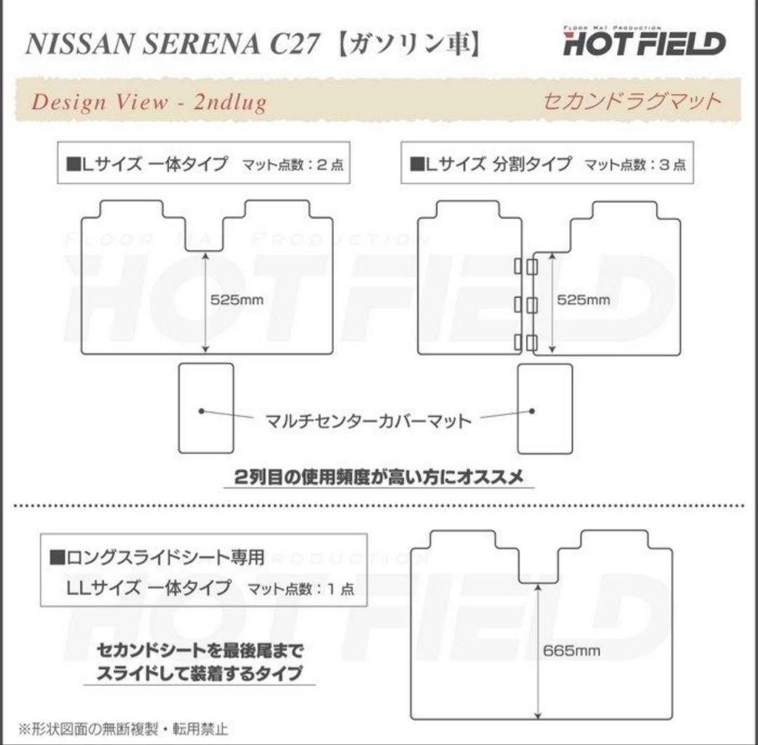 断捨離Nissan Serena C27 フロアマット Lサイズ新品未使用