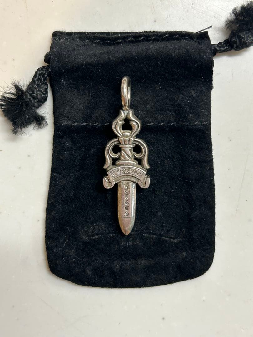 クロムハーツ ダブルダガー ペンダント 正規品 シルバー925