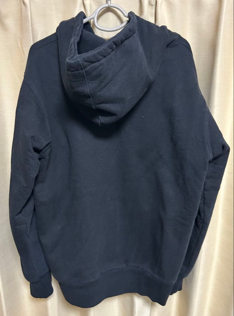 【週末限定価格】supreme ジップアップパーカー　Lサイズ　ブラック