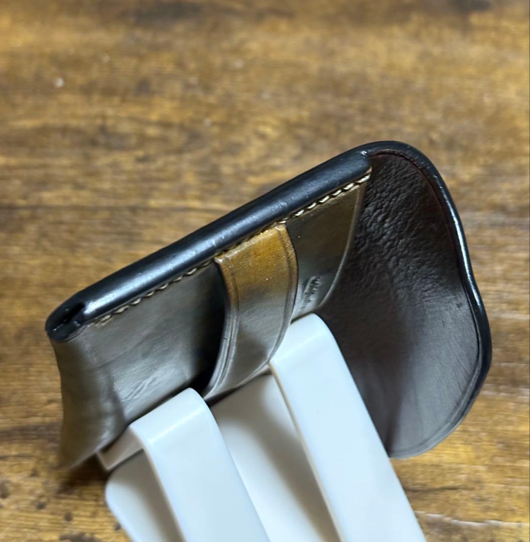HORWEEN シェルコードバン　バックスキン　スタンプバージョン　ウォレット