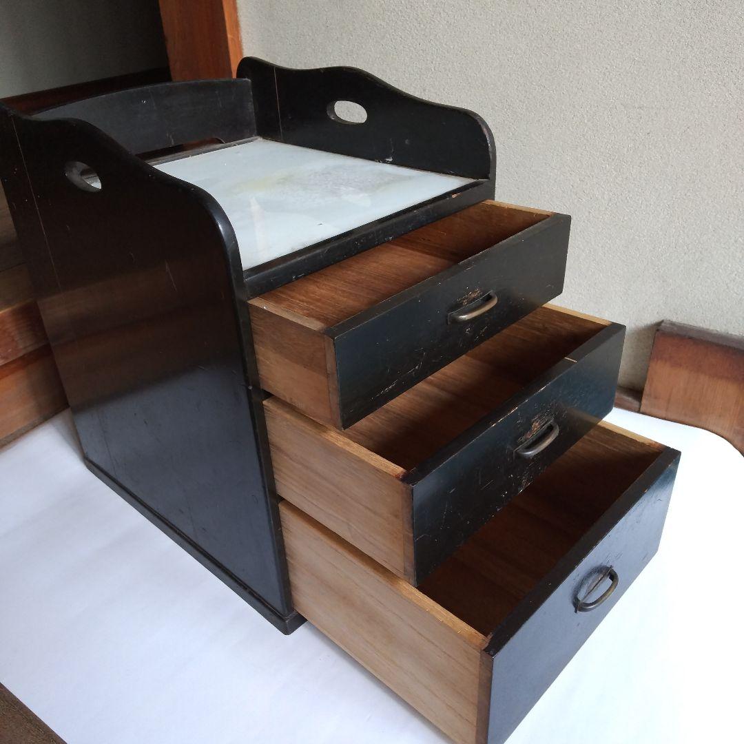 木製 小物入れ 道具入れ 小物収納 裁縫箱 道具箱 レトロ