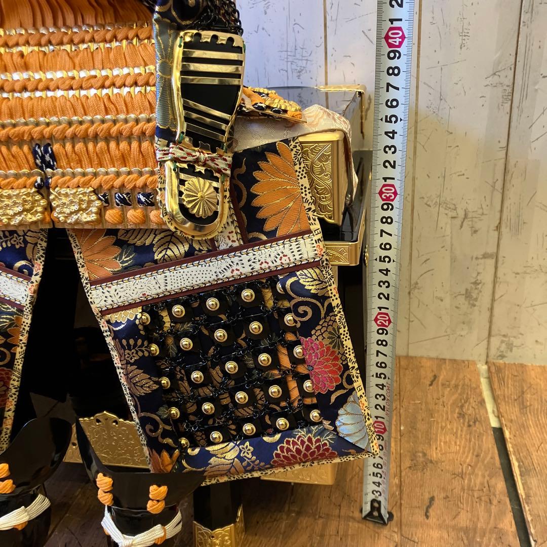 昭和レトロ 雄山作 金箔押 甲子之金 大鎧 12号 鎧兜 甲冑 鎧飾り 五月人形