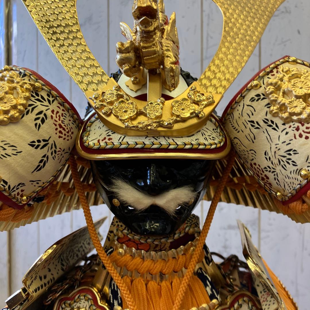 昭和レトロ 雄山作 金箔押 甲子之金 大鎧 12号 鎧兜 甲冑 鎧飾り 五月人形