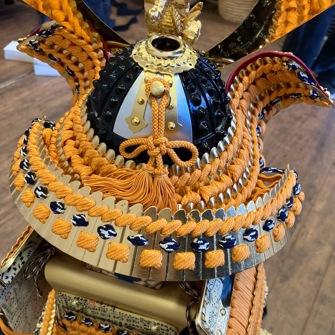 昭和レトロ 雄山作 金箔押 甲子之金 大鎧 12号 鎧兜 甲冑 鎧飾り 五月人形