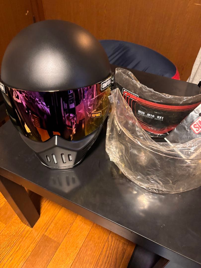 【美品】SIMSON M30 58cmフルフェイスヘルメット マットブラック