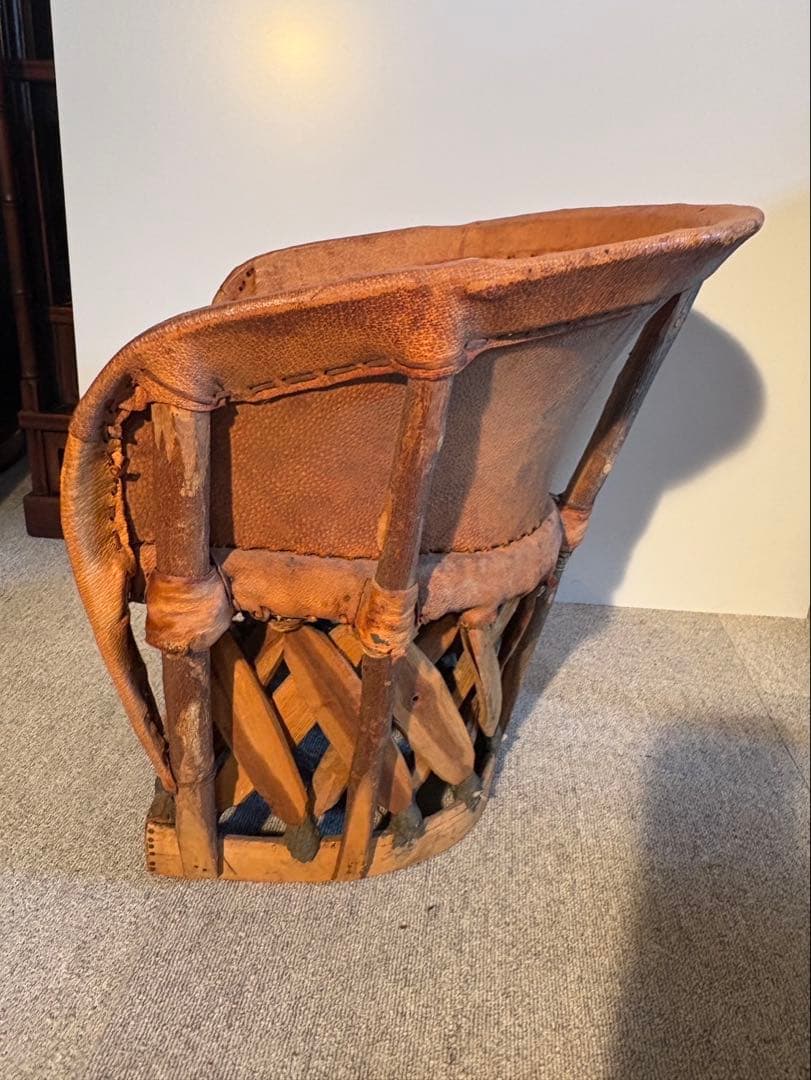 エキパルチェア　アンティーク　メキシコ民芸品　帝王の椅子　EQUIPALE