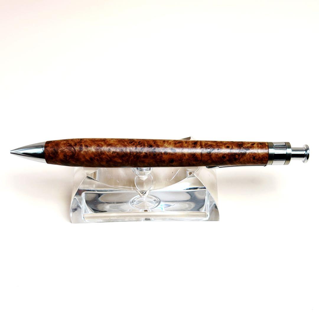 【新品未使用】花梨こぶ杢　工房楔　ペンシル楔 シャーペン