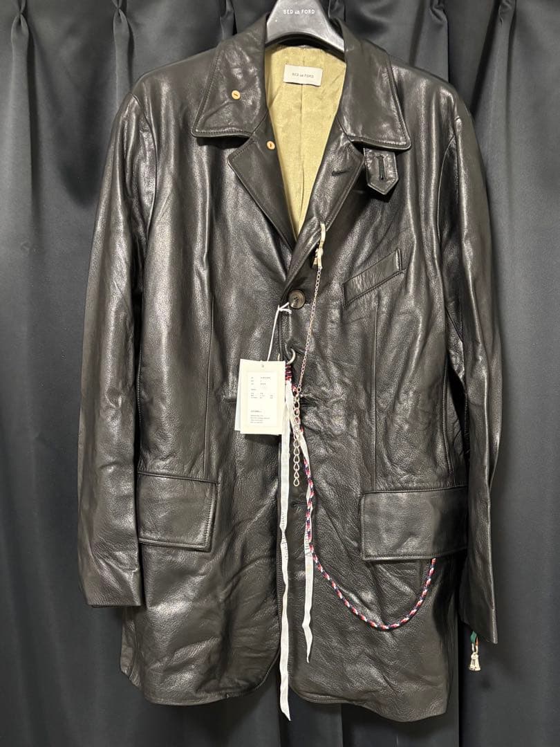 【定価242,000円】ベッドフォード　レザーテーラードジャケット　サイズ1