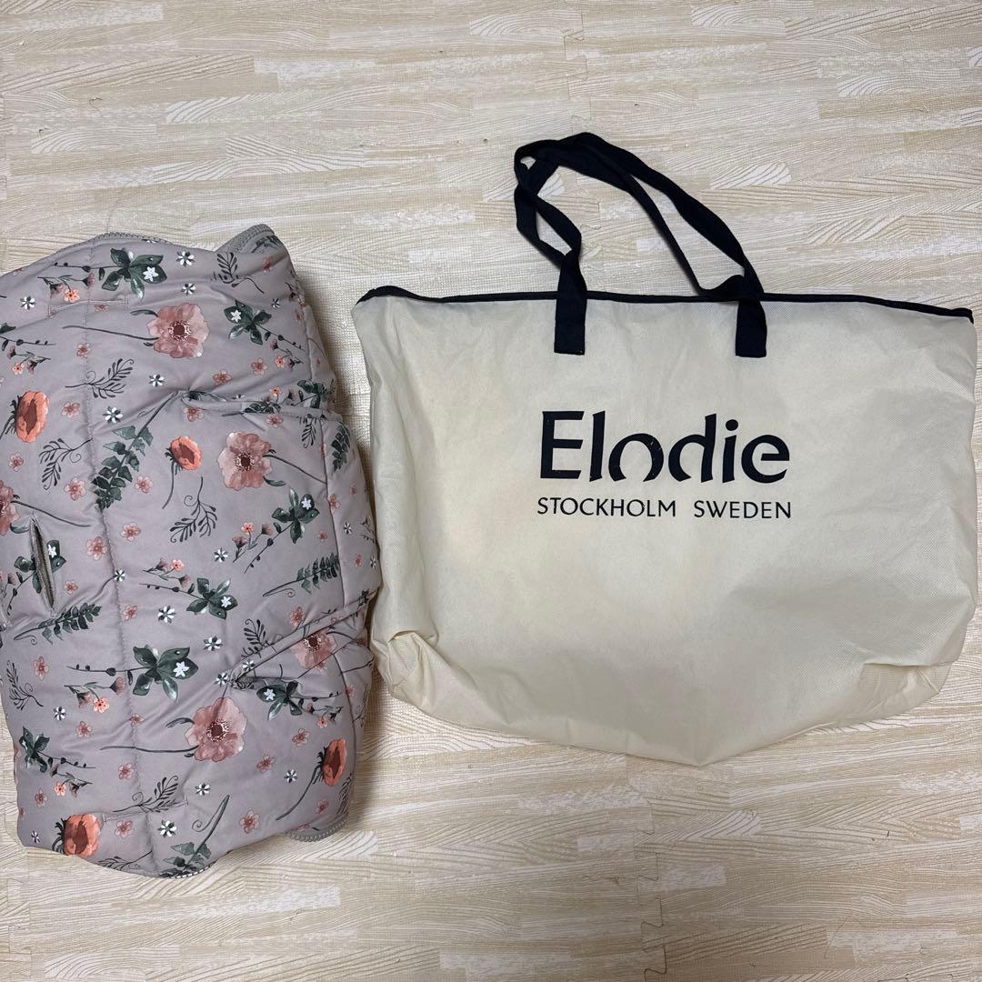 美品　エロディ　Elodie フットマフ　花柄　防寒カバー