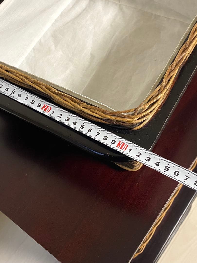 ニッセン　アジア風 レトロ　籐家具 ラタン チェスト　縦型 引き出し4個