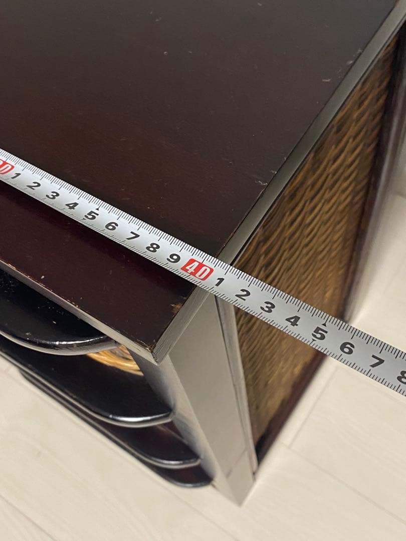 ニッセン　アジア風 レトロ　籐家具 ラタン チェスト　縦型 引き出し4個