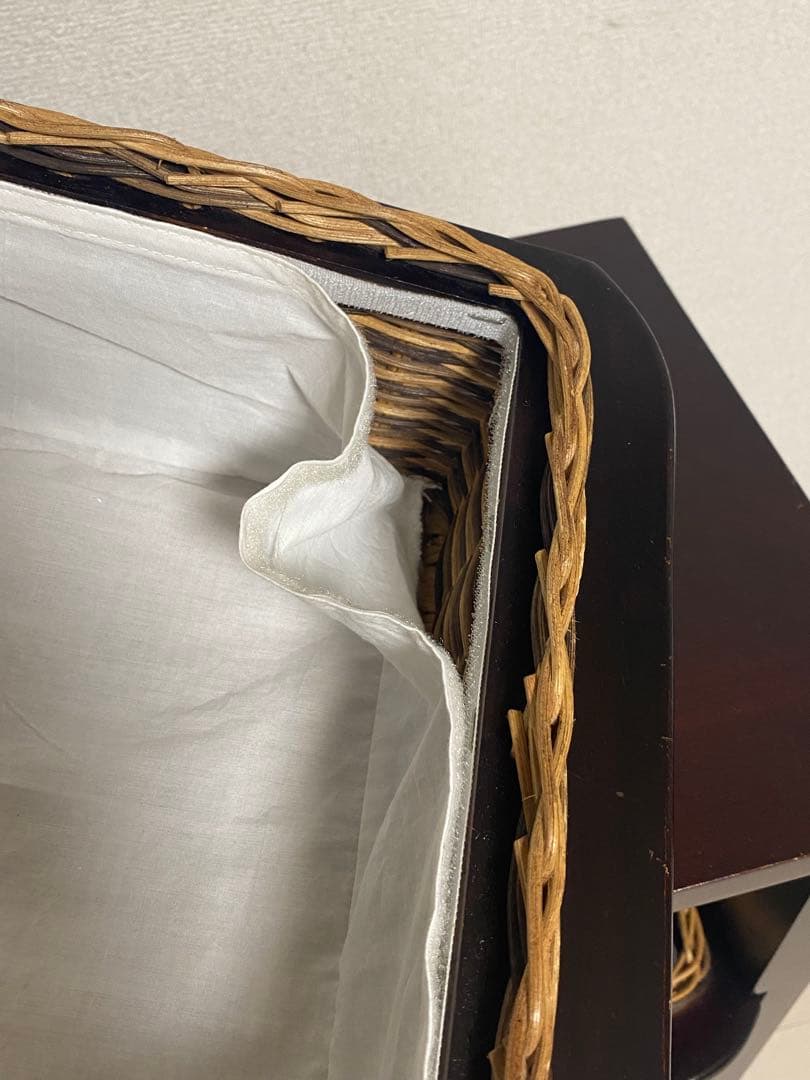 ニッセン　アジア風 レトロ　籐家具 ラタン チェスト　縦型 引き出し4個