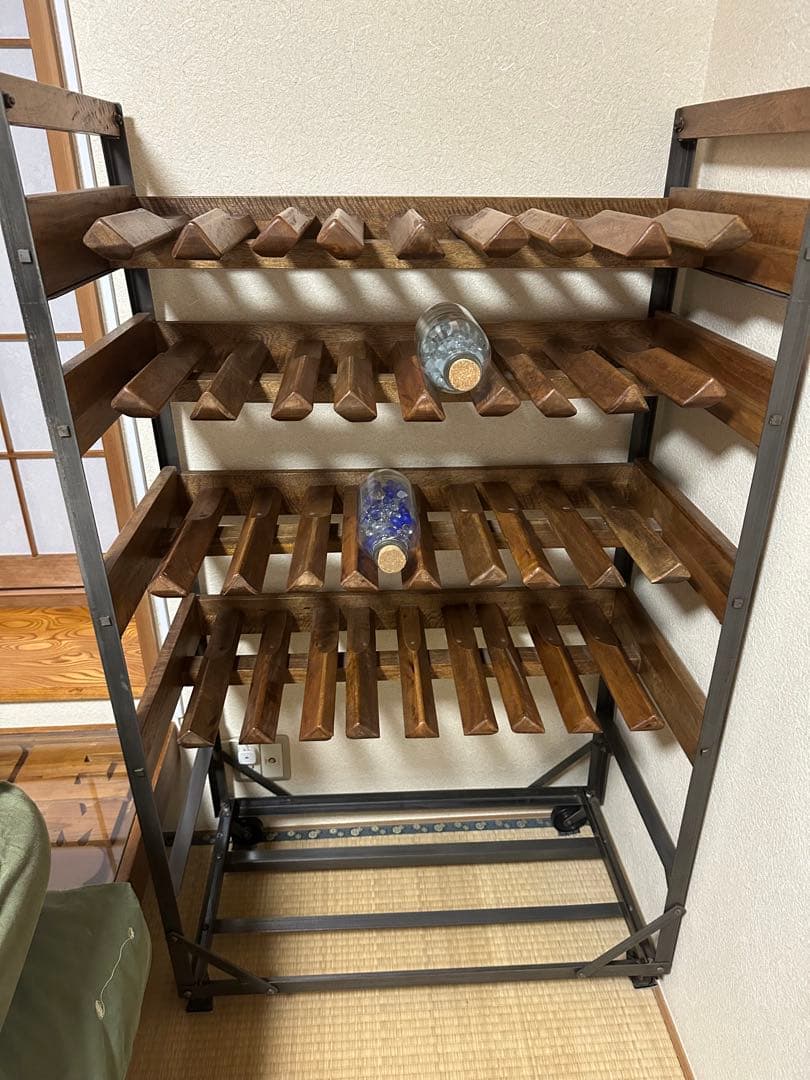 インダストリアル　アイアン　ウッドラック　ラック　 飾り棚