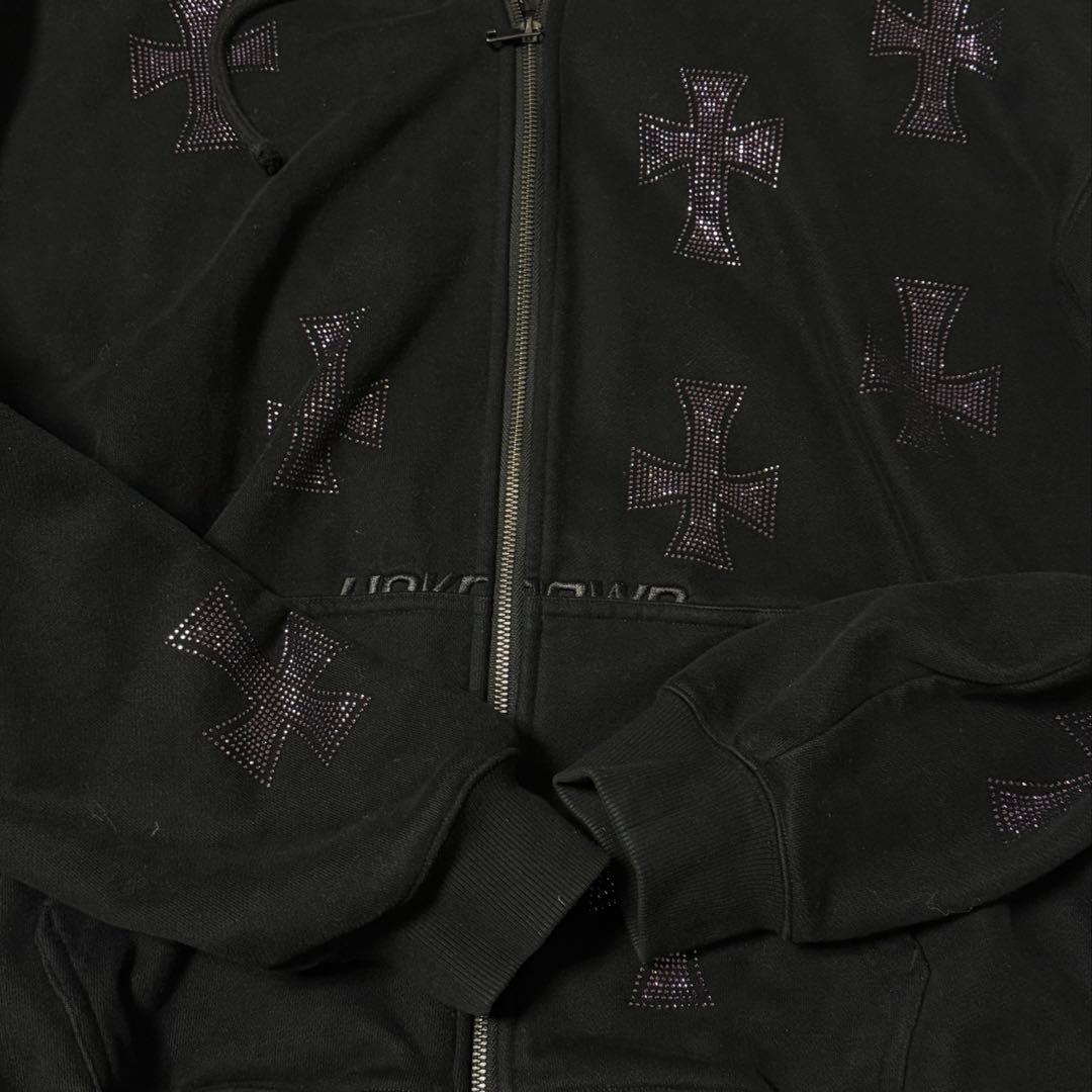 unknown パーカー 紫 十字架