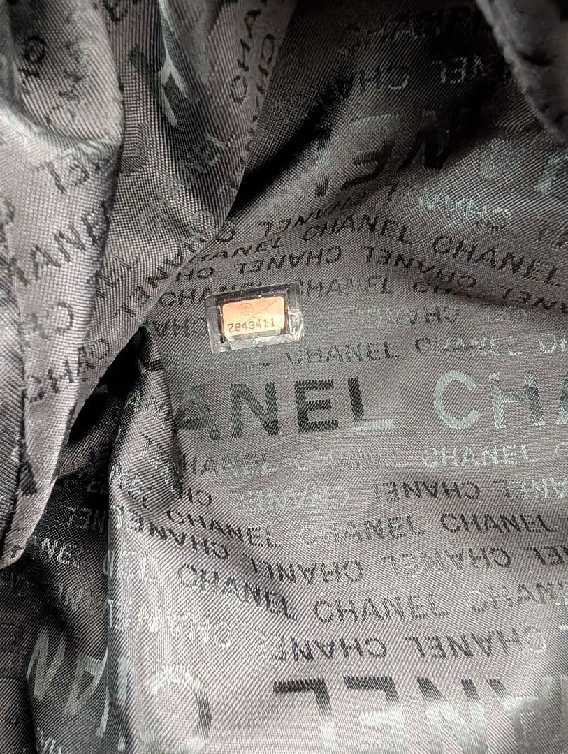 CHANEL ブラック ボストンバッグ　スポーツライン