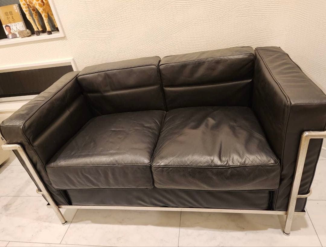リプロダクトLe Corbusierル・コルビュジエ　2pボックスソファ