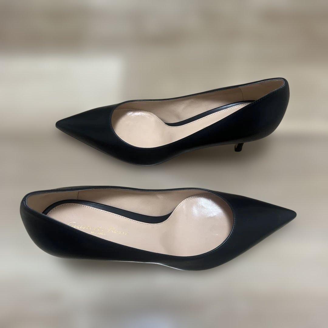 Gianvito Rossi 定番黒パンプス 38 新品未使用
