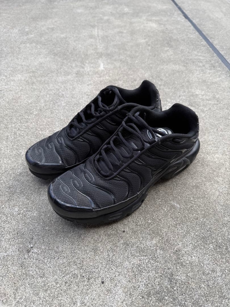 靴 nike airmax plus black/black-black