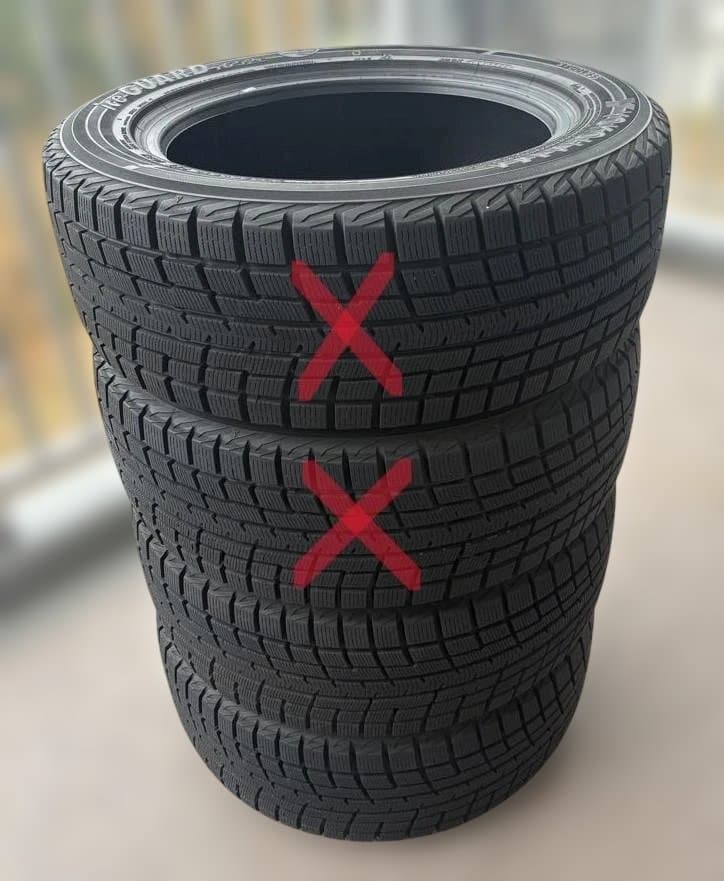 ②ヨコハマ スタッドレスタイヤ 205/55R16