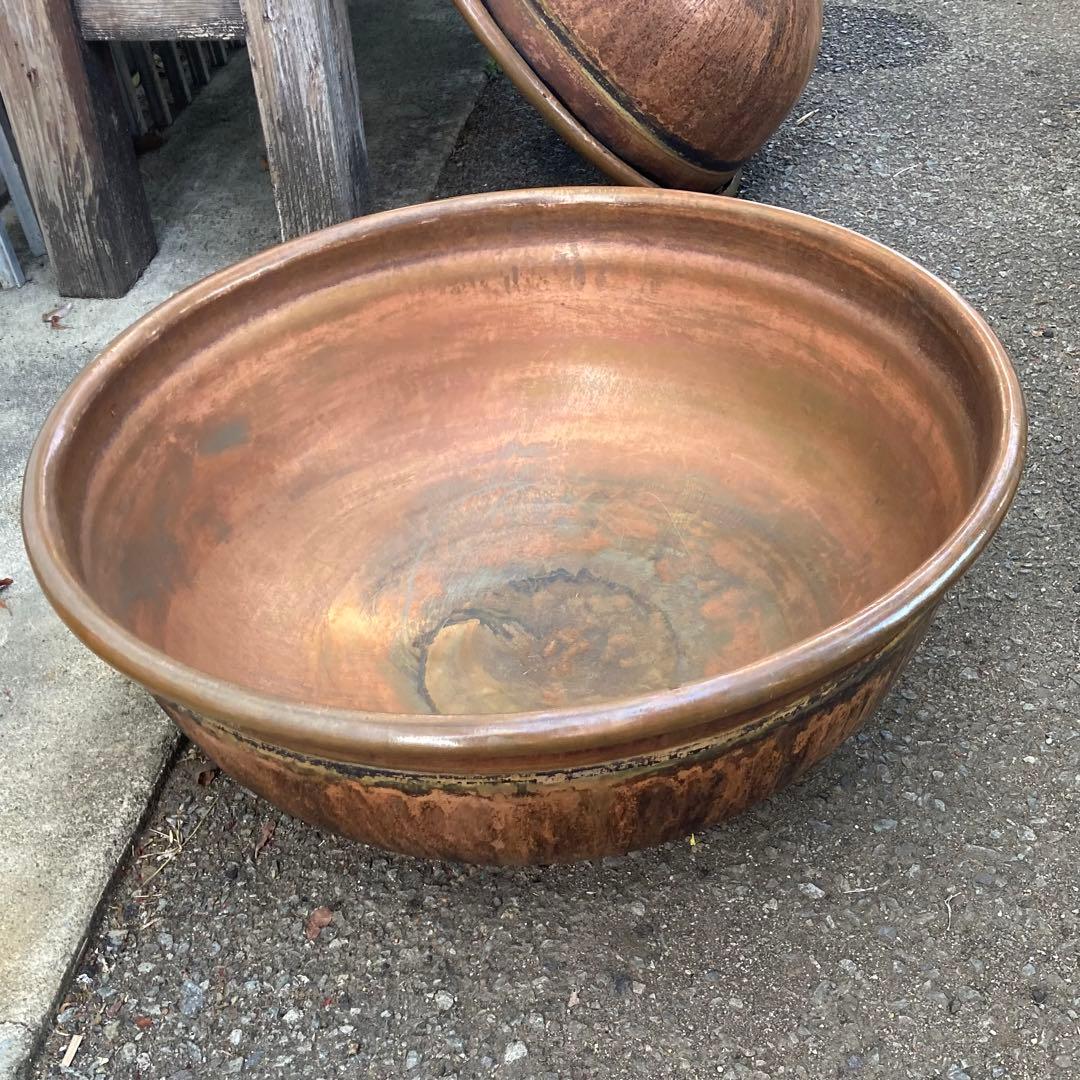 ★⭐︎業務用銅鍋 直径66cm 坊主鍋 ボーズ鍋 昭和レトロ③