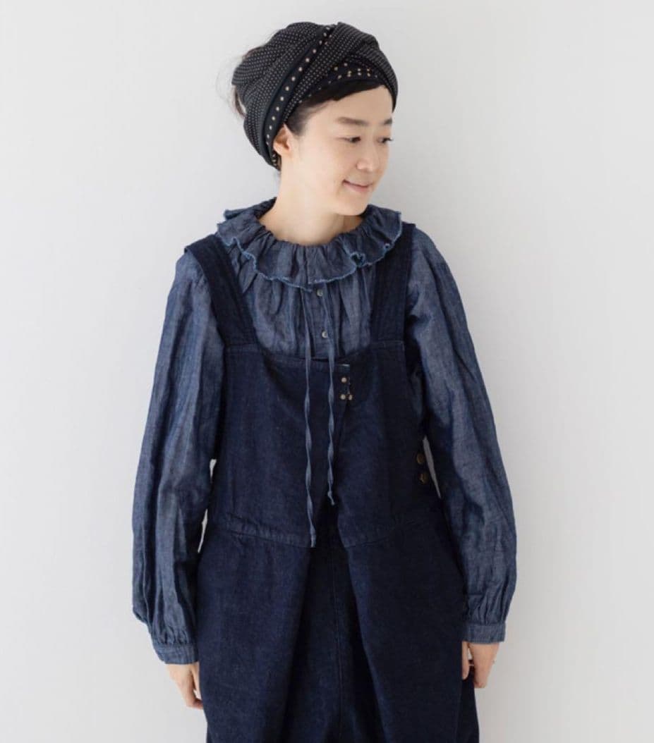 ネストローブ♡フロントホックデニムサロペット