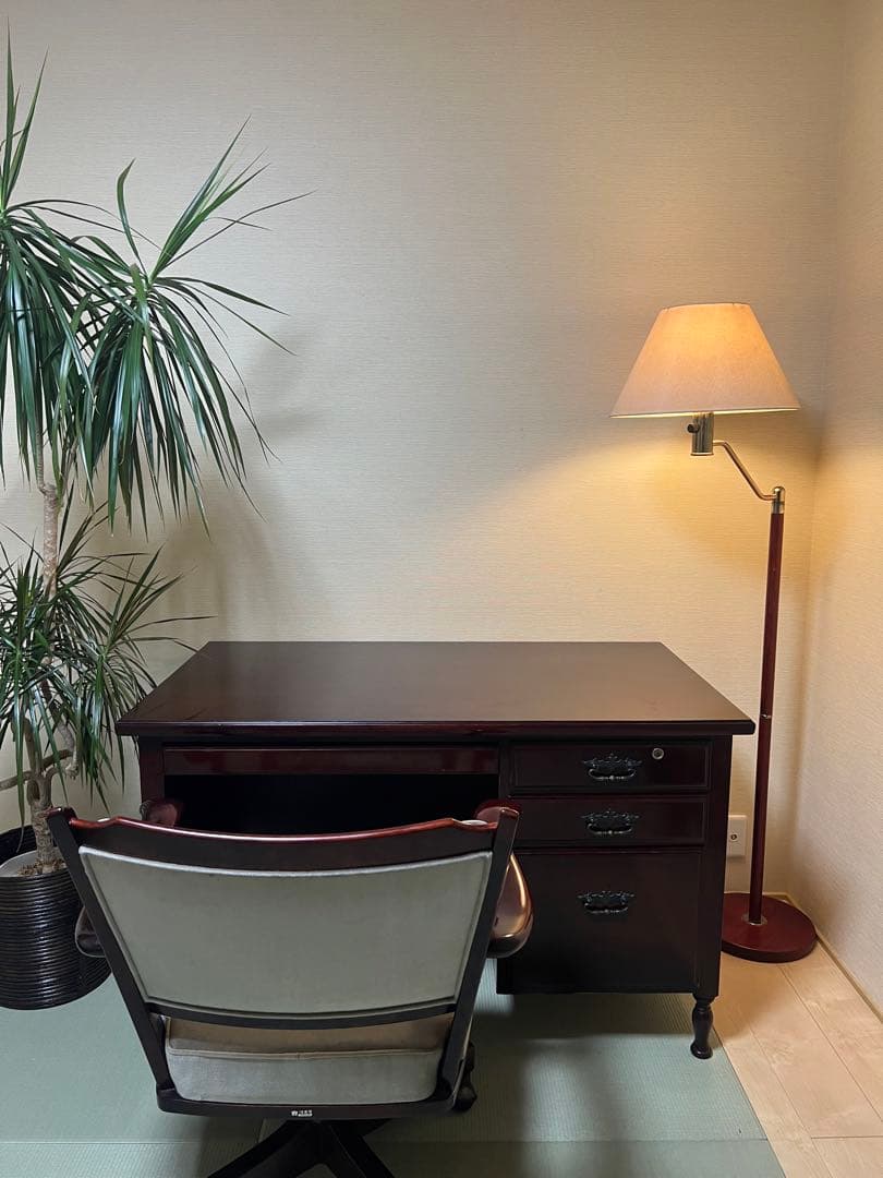 ③フロアスタンド　木製　首振り機能付