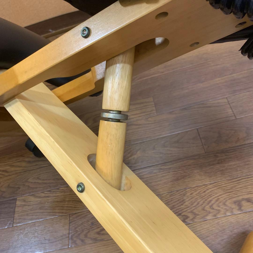 【宮武製作所】バランスチェア プロポーションチェア 背もたれ付き レザー調シート