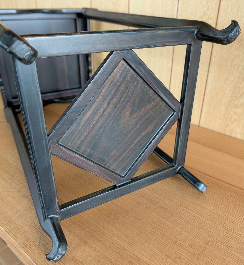 盆栽飾り台 唐木 盆栽台