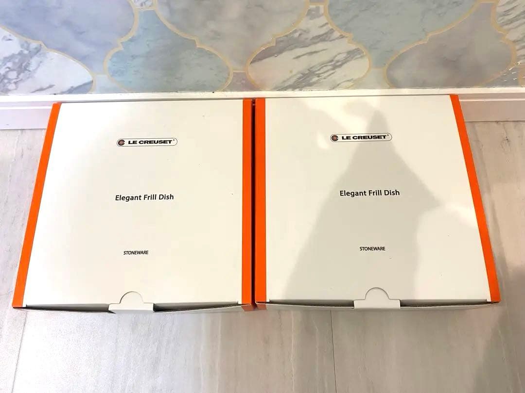ル・クルーゼ　エレガントフリル ディッシュ　ナチュラルピンク　2枚セット　フリル