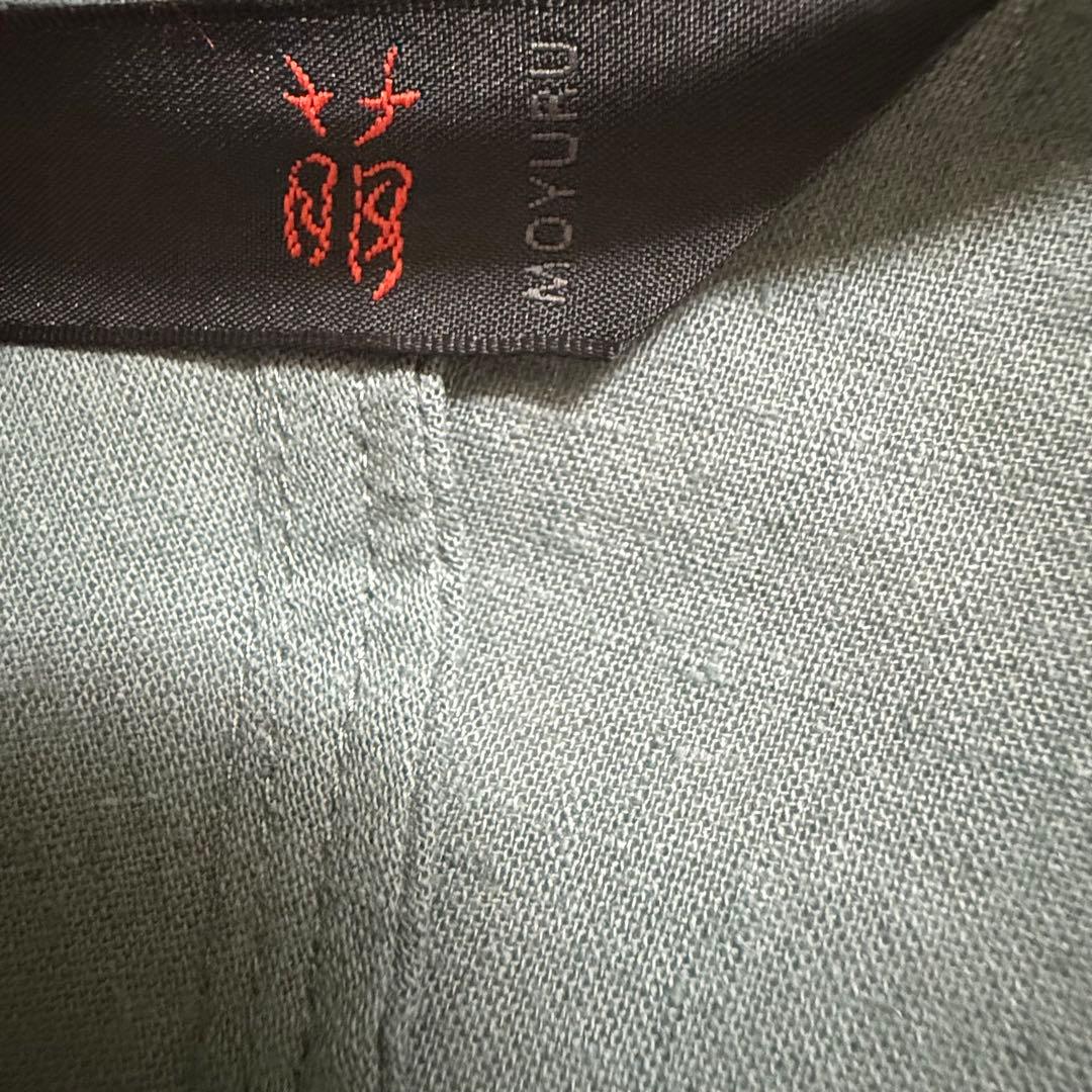 極美品　萌　モユル　リネングラデーションコート