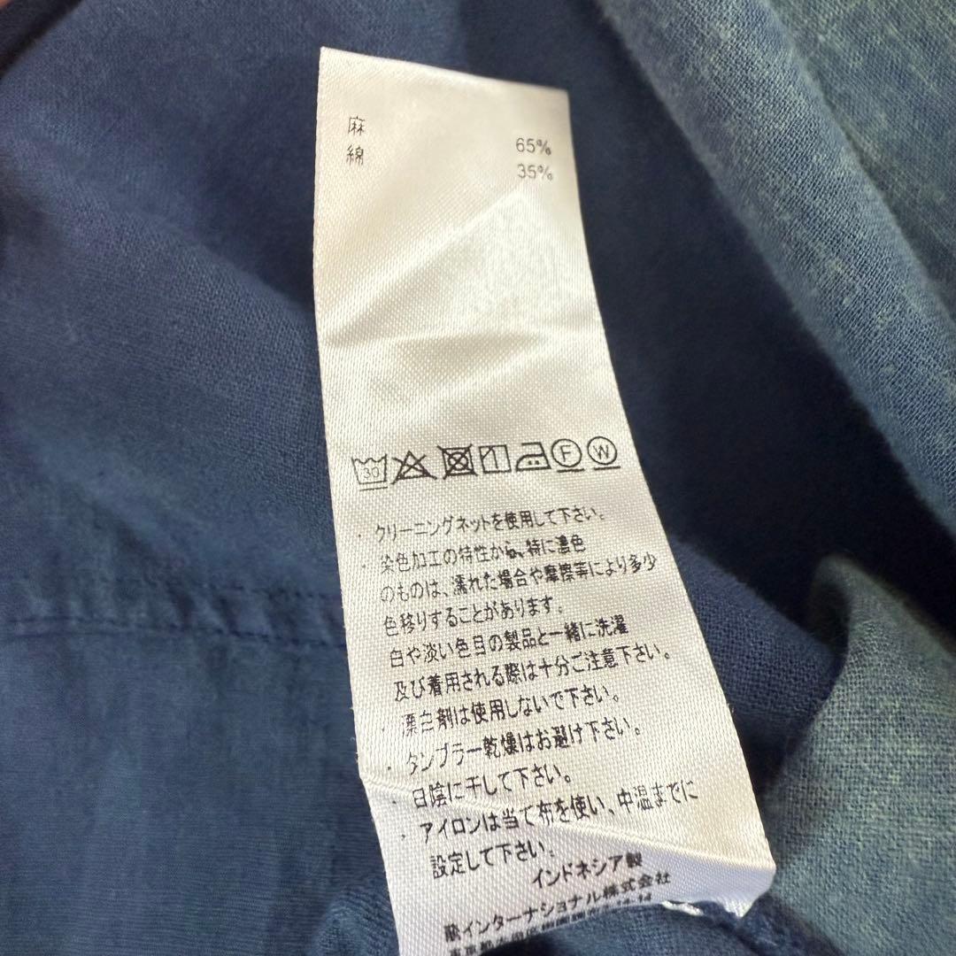 極美品　萌　モユル　リネングラデーションコート