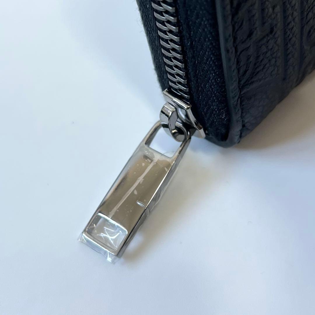 ディオール　グラビティ　長財布　ロングジップウォレット　レザー　ブラック　メンズ