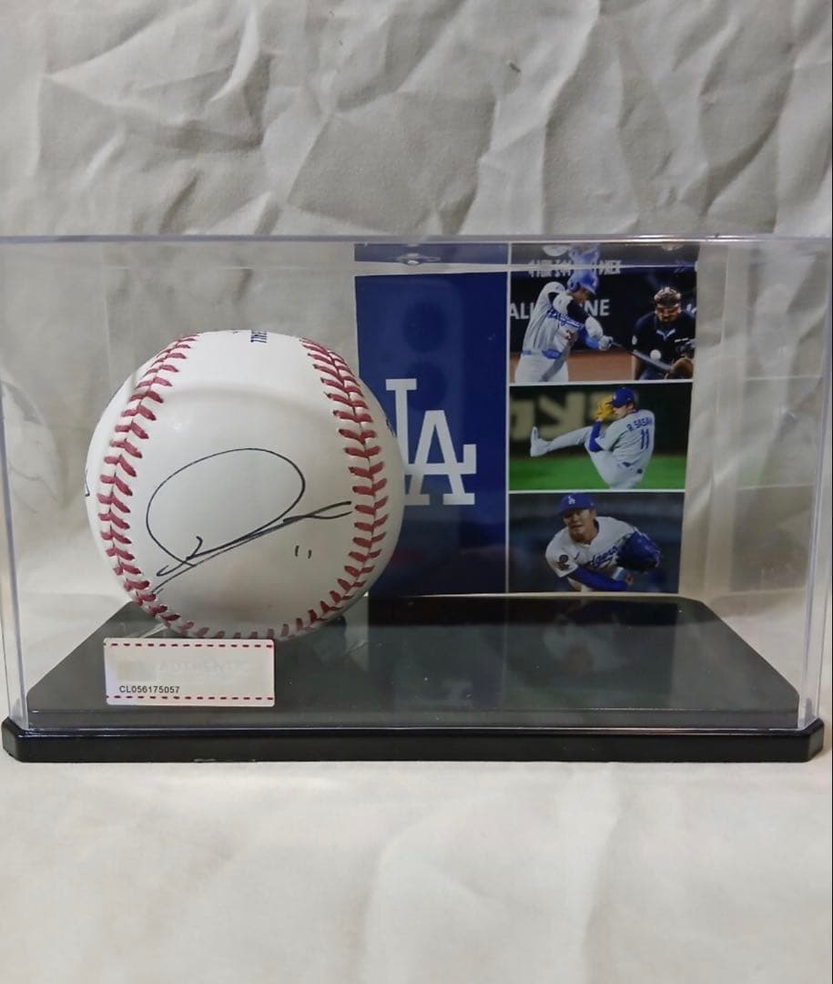 MLB公式球 直筆サイン3名 大谷翔平 佐々木朗希 山本由伸 ケース付