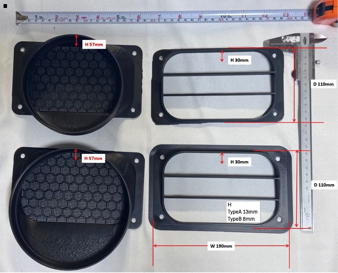 エコフローECOFLOW WAVE2,3専用ダクト取付用パーツ リアドア用②