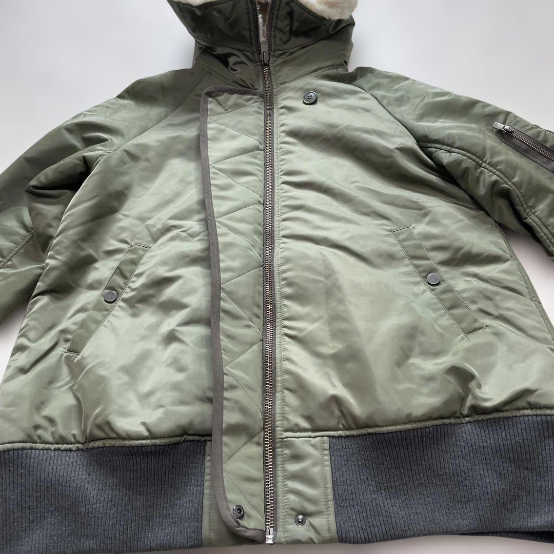 美品✨GRACE CLASS ボアフード ミリタリージャケット 上品カジュアル