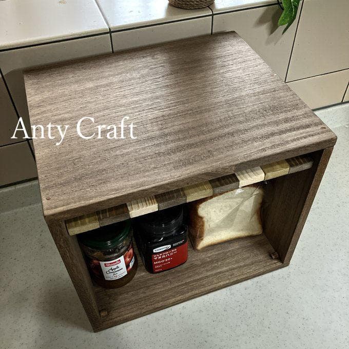 【サイズオーダー可】大容量のブレッドケース　スパイスラック　キッチン収納　完成品