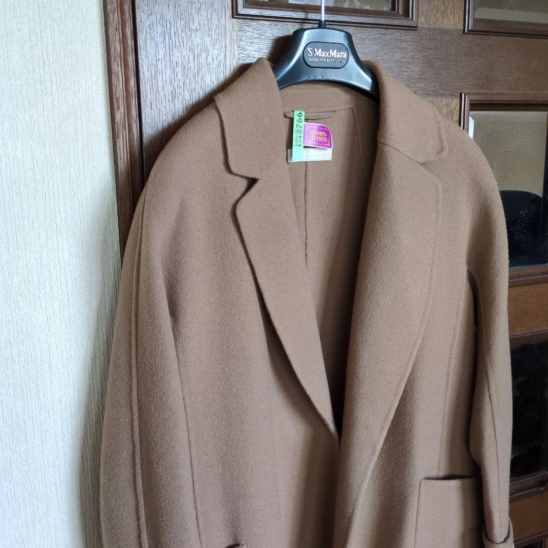 近年　マックスマーラ　ダブルフェイス　クチートアマーノ　ロングコート 　キャメル