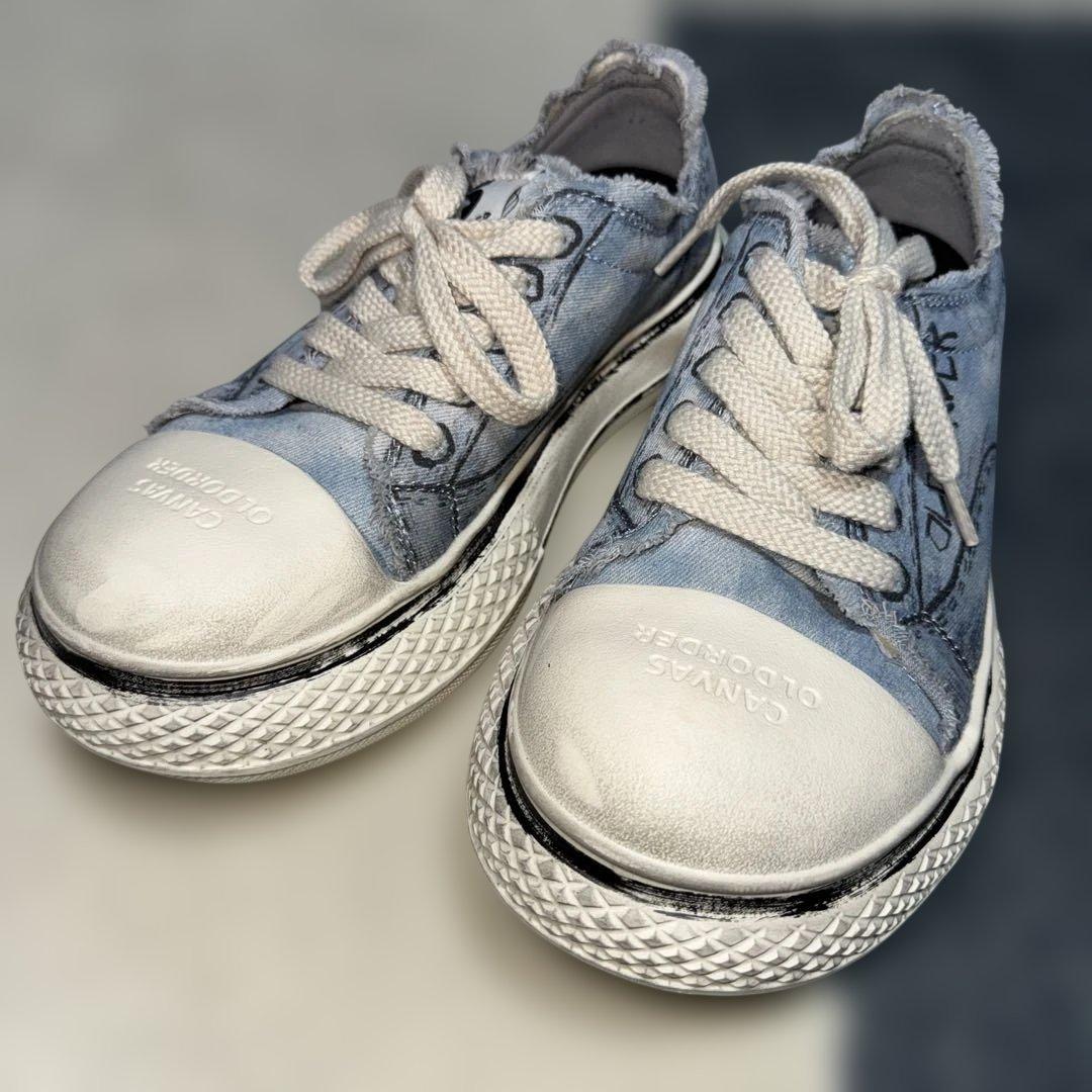 OLD ORDER デニムブルースニーカー 27.5cm