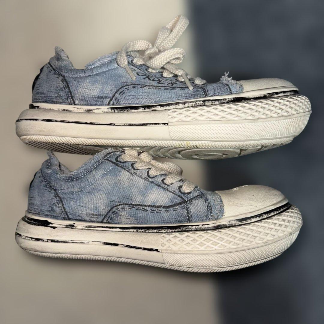 OLD ORDER デニムブルースニーカー 27.5cm