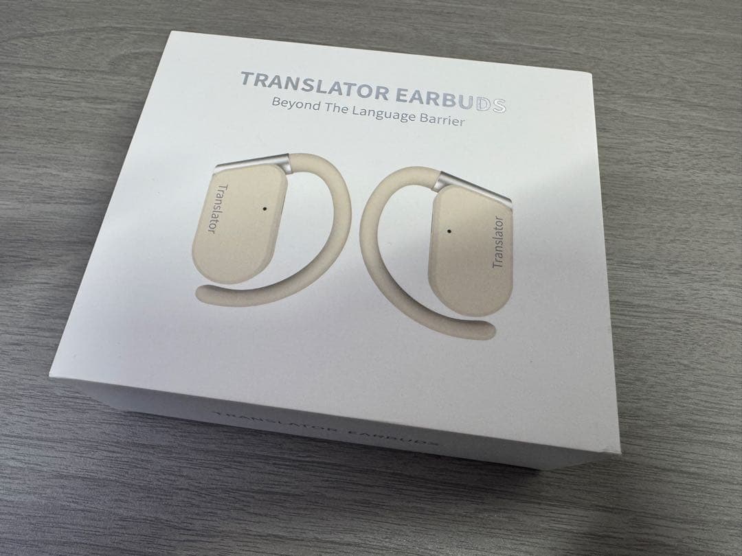 【試着のみ/送料込】AI同時通訳機 翻訳イヤホン ワイヤレス
