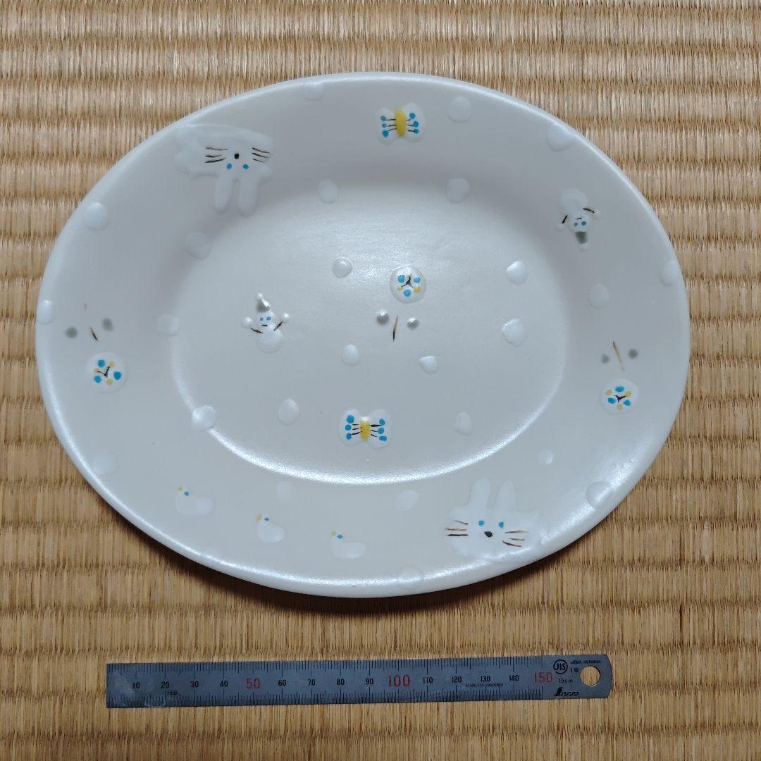 石木文さん 雪うさぎ 大皿
