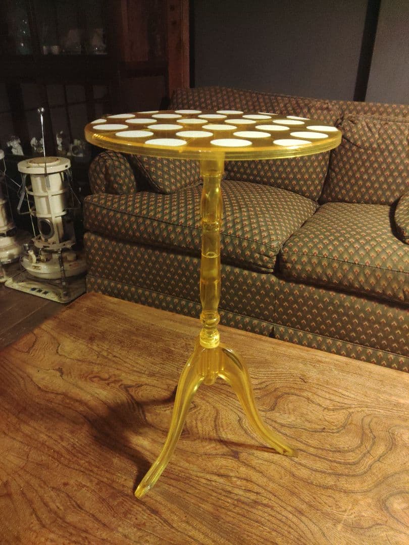 希少　レトロポップ　ドット　サイドテーブル　レトロ　昭和　アンティーク　激レア